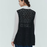 フロッキーレースティアードジレ