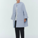 ウールノーカラーコート