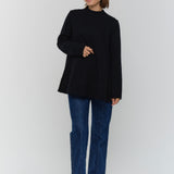 マリィウールリブフレアブラウス
