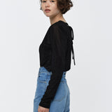 シアーベロアバックレスTee