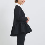 ラウンドカラードレスブラウス