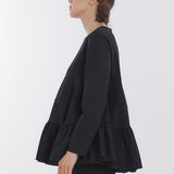 ぬくぬくティアードフリルブラウス