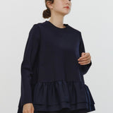 ぬくぬくヘムダブルフレアブラウス