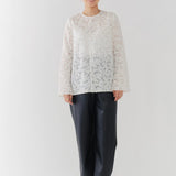 レースジャガードブラウス