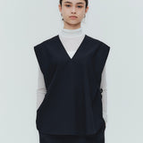 ハンサムVネックリボンジレ