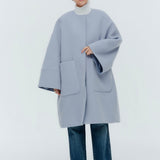 ウールノーカラーコート