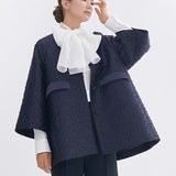 リボンジャガードテントコート