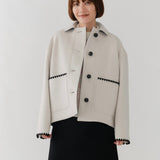 ハマグリウールショートコート