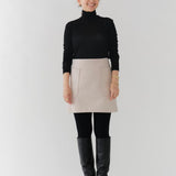 ポケットウールミニスカート