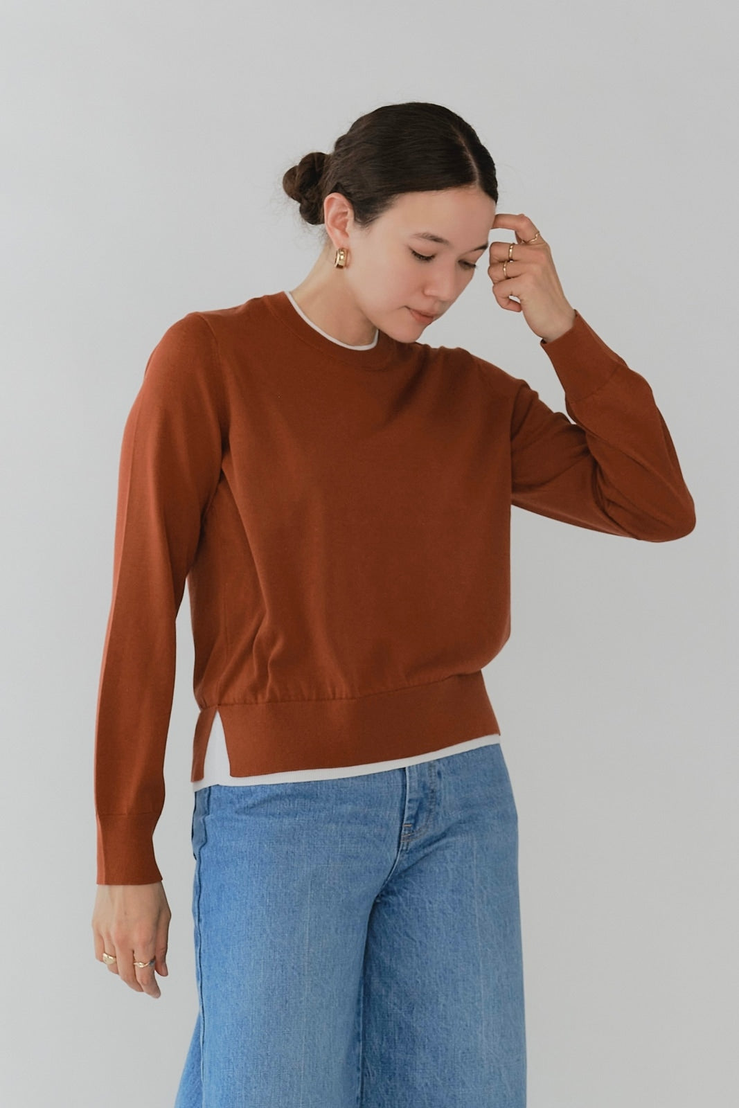 マニッシュレイヤーニット