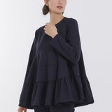 ぬくぬくティアードフリルブラウス