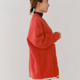 圧縮ニットレイヤードカーディガン