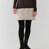 ポケットウールミニスカート