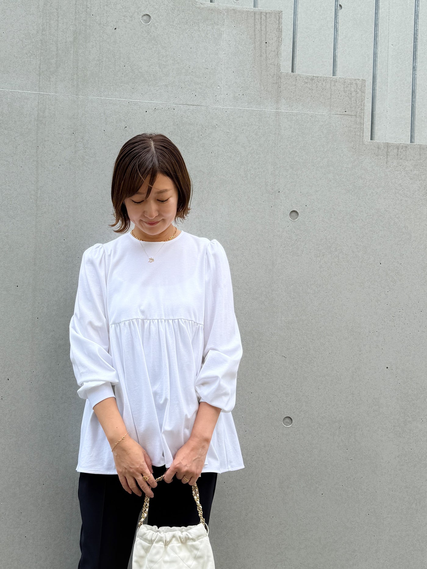 Puff Gather Cut-and-Sew Top