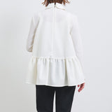 ラウンドカラードレスブラウス