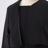 シアースリーブブラックフォーマルセット