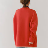 圧縮ニットレイヤードカーディガン