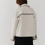 ハマグリウールショートコート