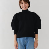 バックツイストウールトップス