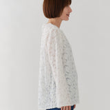 レースジャガードブラウス