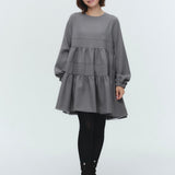 ランダムティアードショートドレス