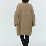 ウールノーカラーコート