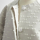 リボンジャガードテントコート