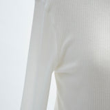 カシミヤシルクシアーテレコロンTee