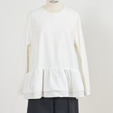 ぬくぬくヘムダブルフレアブラウス