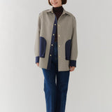 リバーシブルチェックシャツジャケット