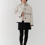 ハマグリウールショートコート