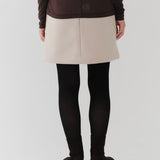ポケットウールミニスカート