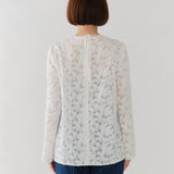 レースジャガードブラウス