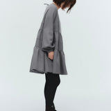 ランダムティアードショートドレス