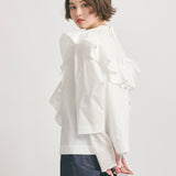 9/24pm12:00～発売 ラッフルドレスブラウス