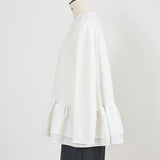 ぬくぬくヘムダブルフレアブラウス