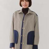 リバーシブルチェックシャツジャケット