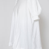 Aラインパフスリーブニット