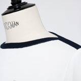 マリンボーダーボートネックニット