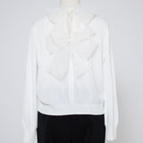 バックドットリボンニット