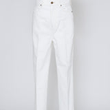 Audreyテーパードホワイトデニム