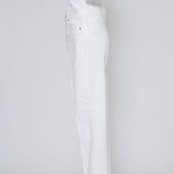 Audreyテーパードホワイトデニム