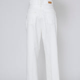 Audreyテーパードホワイトデニム