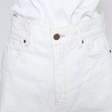 Audreyテーパードホワイトデニム