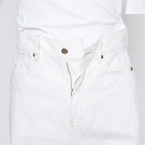 Audreyテーパードホワイトデニム