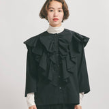 9/24pm12:00～発売 ラッフルドレスブラウス
