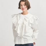 9/24pm12:00～発売 ラッフルドレスブラウス