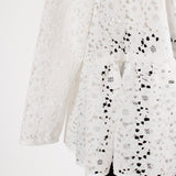 フロッキーレースティアードブラウス