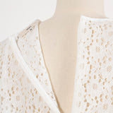 フロッキーレースティアードブラウス