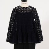 フロッキーレースティアードブラウス